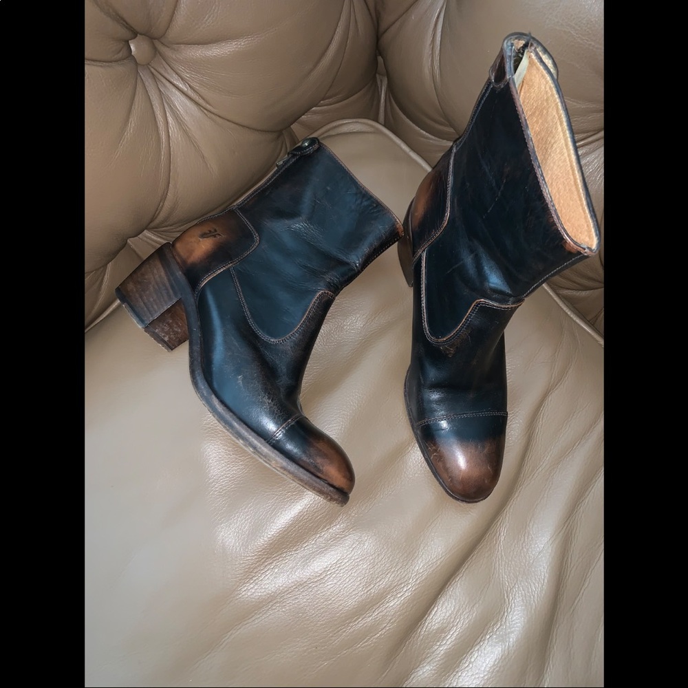 Frye Distressed Ankle Boots